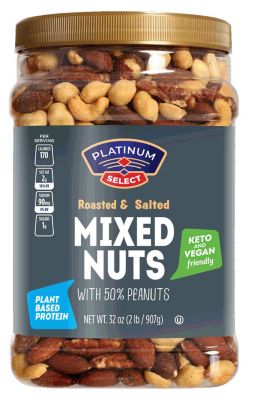 Platinum 32 oz. Mix Nuts 50% Roasted Salted, 47511