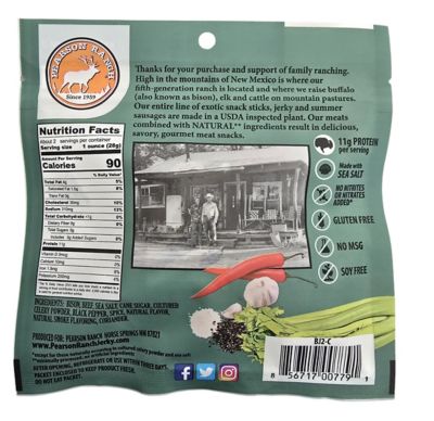 Image showing  All-Natural Bison Jerky, 2.1 oz.