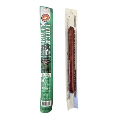Image showing 1 th Pearson Ranch Jerky All-Natural Green Chile Beef & Pork Snack Stick