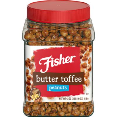 Fisher Nuts Large Pet Fisher Butter Toffee Peanuts, 42 oz.