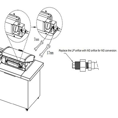 Image showing 6 th Prokan Natural Gas Conversion Kit for Prokan Pro Elite Grill
