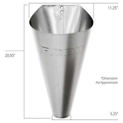 Image showing  Poultry Galvanized Restraining Cone, Medium