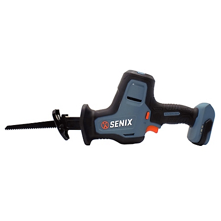 Senix 20 Volt Max* Brushless 7/8-Inch Compact Brushless Reciprocating Saw, 3000 SPM Max (Tool Only) PSRX2-M2-0