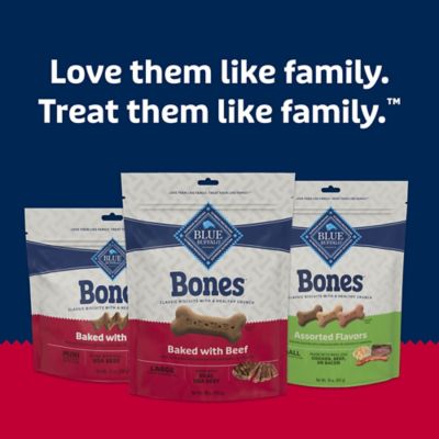Image showing 8 th Blue Buffalo Bones Beef Recipe Medium Biscuits Dog Treats, 16 oz.