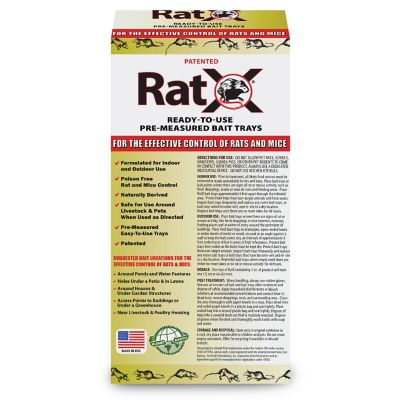 Image showing  Ready-to-Use Non-Toxic Rat and Mice Trays, Effective Against All Species of Rats and Mice, 4-Pack