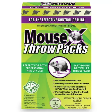 MouseX 12 oz Non-toxic anti-rodent packs effective against all species of rats and mice Animal & Rodent Bait