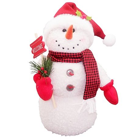Red Shed 13 in. Standing Snowman, 23F03114RS