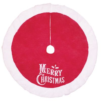 Red Shed 48 in. Merry Christmas Tree Skirt