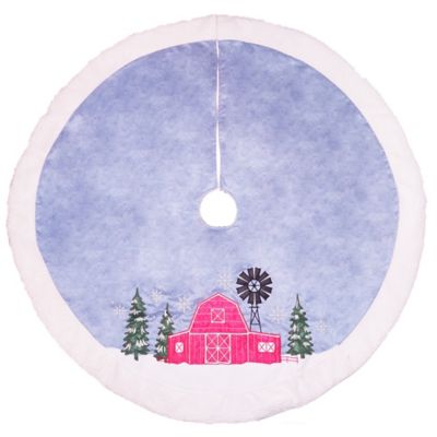 Red Shed Barn Tree Skirt