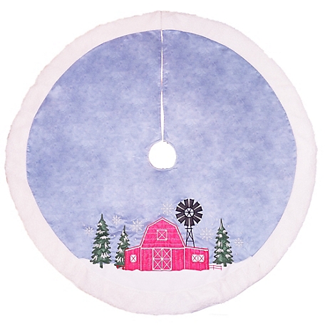 Red Shed Barn Tree Skirt