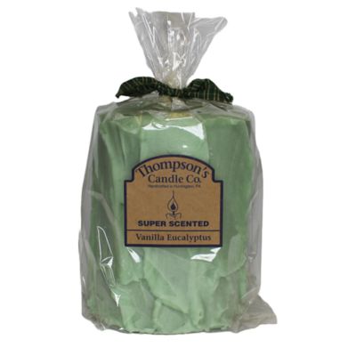 Thompson's Candle Co. 44 oz. Vanilla Eucalyptus Scented Large Pillar Candle