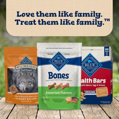 Image showing 8 th Blue Buffalo Bones Assorted Flavors Small Biscuits Dog Treats, 16 oz.