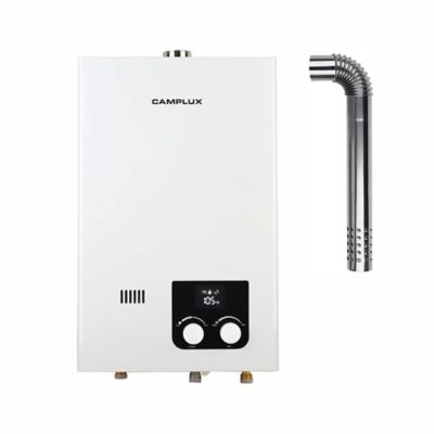 Camplux 2.64 GPM 68,000 BTU Indoor Natural Tankless Water Heater, White