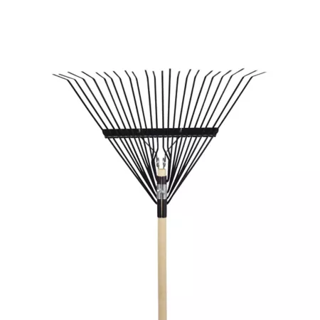 True Temper Steel Leaf Rake 54 in 22 Teeth Hardwood/Steel Handle Rakes & Forks