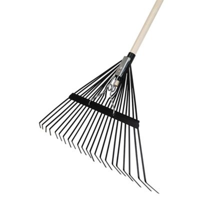 Image showing  54 in. 22-Tine Hardwood/Steel Handle Steel Leaf Rake