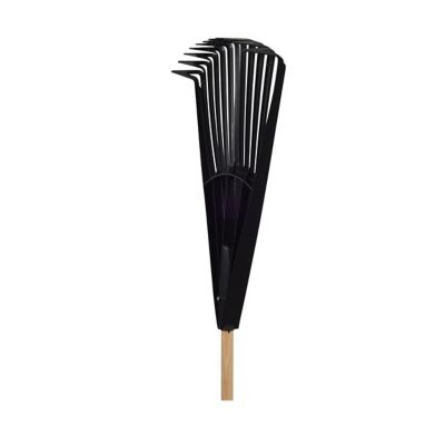 Image showing 16 th True Temper 24 in. Plastic Clog-Free Tine Leaf Rake with 48 in. Hardwood/Steel Handle, For Leaves, Grass, Twigs, Pine Needles