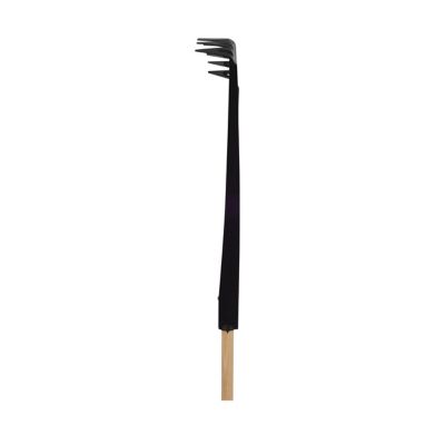 Image showing 17 th True Temper 24 in. Plastic Clog-Free Tine Leaf Rake with 48 in. Hardwood/Steel Handle, For Leaves, Grass, Twigs, Pine Needles