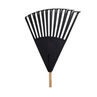 Image showing 26 th True Temper 24 in. Plastic Clog-Free Tine Leaf Rake with 48 in. Hardwood/Steel Handle, For Leaves, Grass, Twigs, Pine Needles