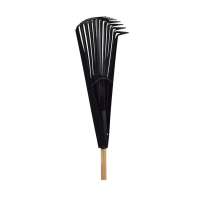 Image showing 30 th True Temper 24 in. Plastic Clog-Free Tine Leaf Rake with 48 in. Hardwood/Steel Handle, For Leaves, Grass, Twigs, Pine Needles