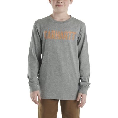 Carhartt Boys' Graphic Crew Neck Long-Sleeve T-Shirt