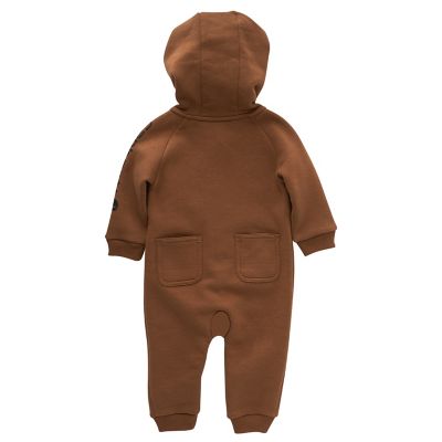 Image showing  Baby Boys' Fleece Zip Front Long-Sleeve Coveralls