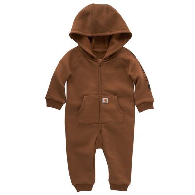 Image showing  Baby Boys' Fleece Zip Front Long-Sleeve Coveralls