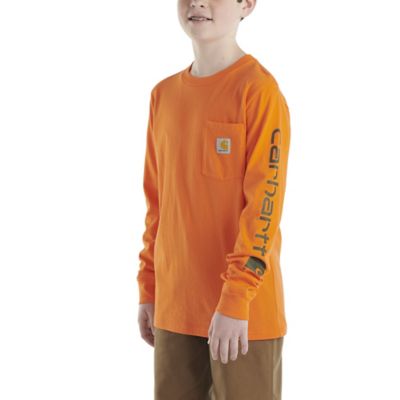 Image showing  Boys' Crew Neck Long-Sleeve Pocket T-Shirt