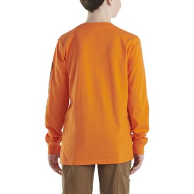 Image showing  Boys' Crew Neck Long-Sleeve Pocket T-Shirt