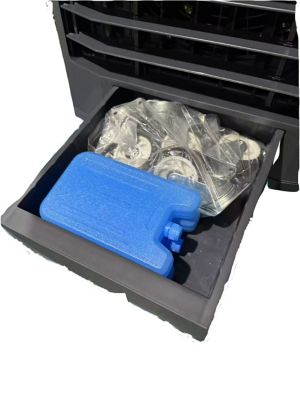 Image showing  12500-CFM 3-Speed Indoor/Outdoor Mobile Evaporative Cooler for 2800 sq. ft.