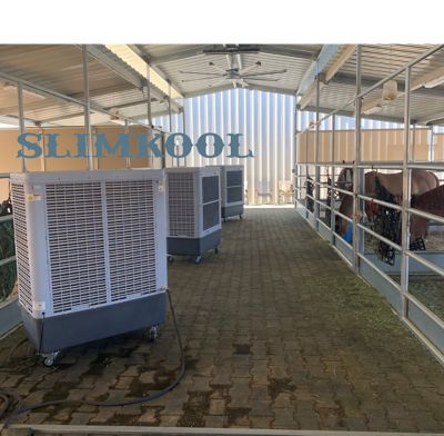 Image showing 6 th SlimKool 12500-CFM 3-Speed Indoor/Outdoor Mobile Evaporative Cooler for 2800 sq. ft.