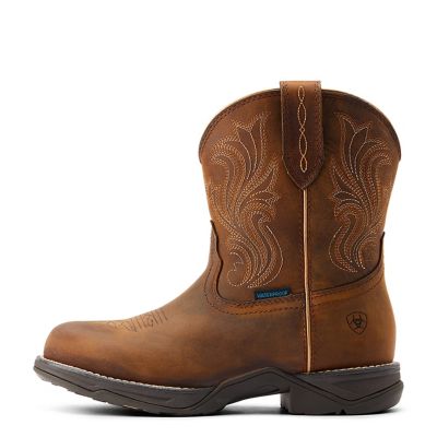 Image showing  Women's Anthem Round Toe Shortie Waterproof Western Boots