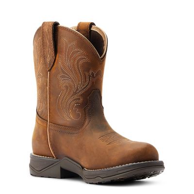 Image showing 2 th Ariat Women's Anthem Round Toe Shortie Waterproof Western Boots