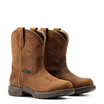 Image showing 3 th Ariat Women's Anthem Round Toe Shortie Waterproof Western Boots