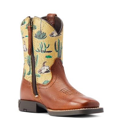 Image showing  Kids' Round Up Wide Square Toe Easy Fit Western Boots