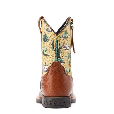 Image showing  Kids' Round Up Wide Square Toe Easy Fit Western Boots