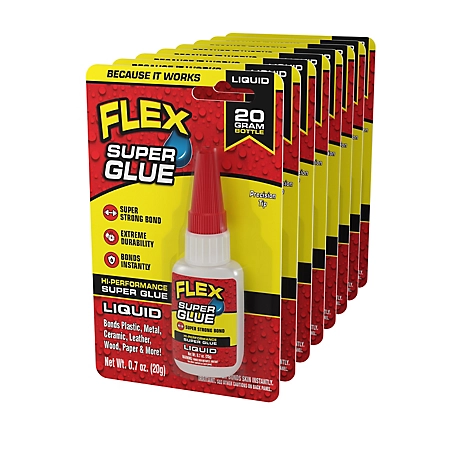 Flex Seal Super Glue Liquid 20G Bottle (8 Pack), SGLIQB20