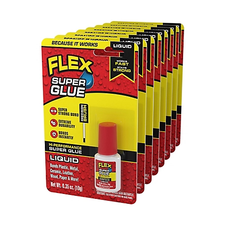 Flex Seal Super Glue Liquid Brush Top 10G (8 Pack), SGLIQ10BT