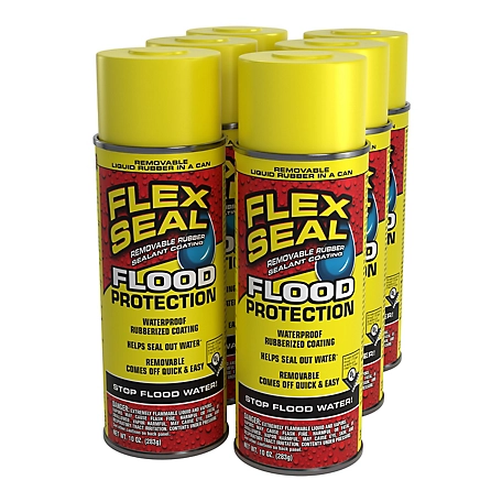 Flex Seal Seal Spray Flood Protection Yellow 10 oz. ( 6 Pack), RFSYELR16