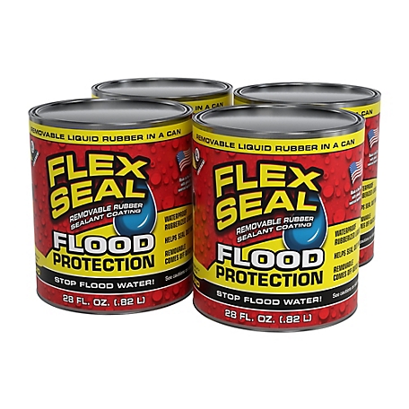 Flex Seal Seal Liquid Flood Protection Yellow 28 oz. (4 Pack), RLSYELR32