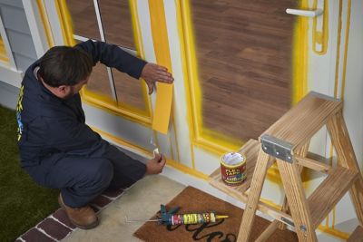 Image showing  Tape Flood Protection, Yellow, 7.5 in. x 20 ft., 3-Pack