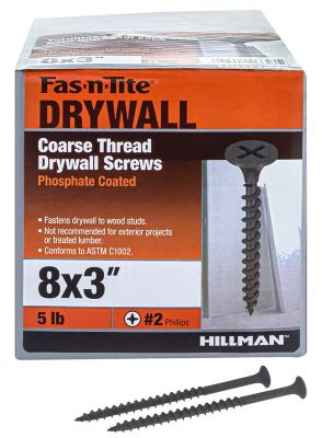 Image showing  #8 x 3 in. Fas-N-Tite Coarse Thread Drywall Screws, 385-Pack