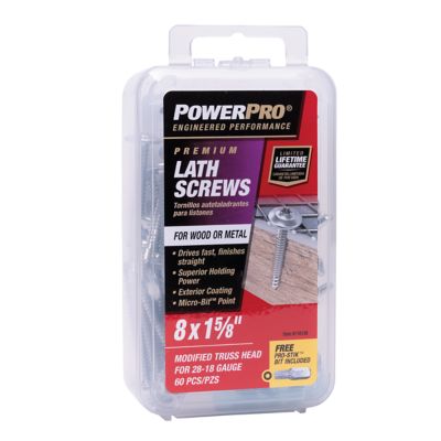 Hillman #8 x 1-5/8 in. Power Pro Star Drive Truss-Head Lath Screws, 60-Pack