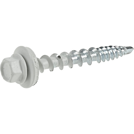 Hillman Power Pro Polar White Self Drilling Metal-to-Wood Roofing Screws (#10 x 1-1/2in.) -1lb
