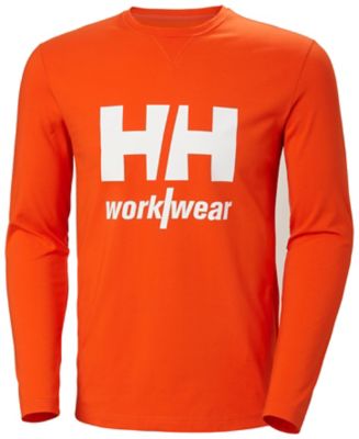 helly hansen men's logo longsleeve shirt