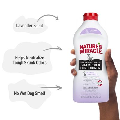 Image showing  Skunk Odor Control Lavender Scented Shampoo and Conditioner for Dogs and Cats, 32 oz.