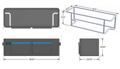 Image showing  Full-Size Lighter PVC Frame