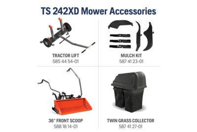 Image showing  TS 242XD 42 in. 21.5 hp Gas Riding Lawn Mower, Kawasaki Engine