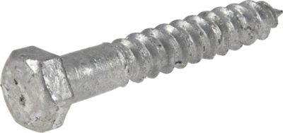 Hillman Hex Lag Screw Galvanized (3/8in. x 2-1/2in.) -5 Pack