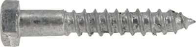 Image showing  3/8 x 2-1/2 in. Hex Lag Screw, Galvanized, 5-Pack