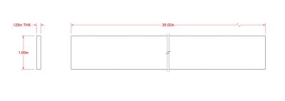 Image showing  SteelWorks 1/8 in. x 1 in. x 3 ft. Weldable Aluminum Flat